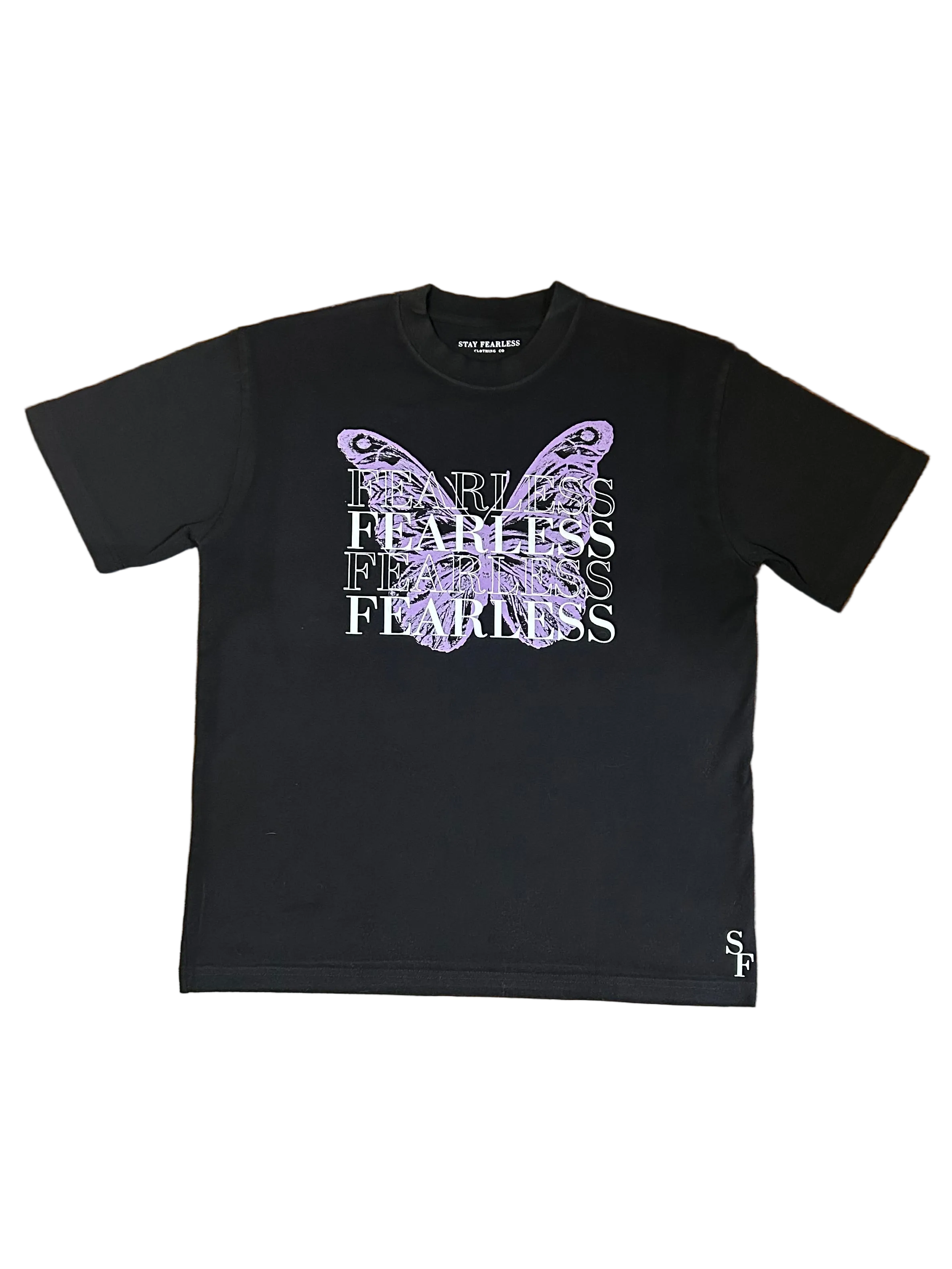 FEARLESS BUTTERFLY GRAPHIC T SHIRT